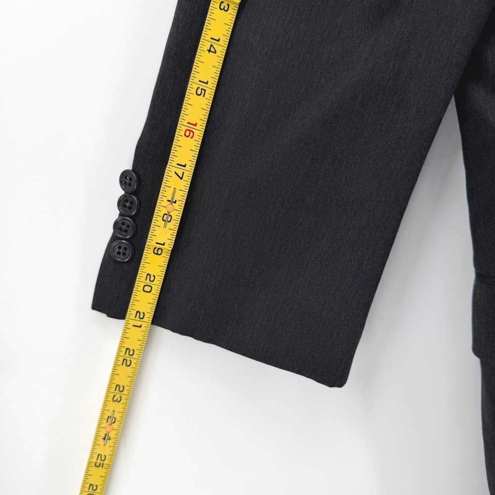 Jos A Bank Signature Collection Mens 44S 36W 100% Wool 2 Pc Suit Charcoal Gray - Picture 7 of 16